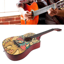 Wood Guitar 38in Graffiti Acoustic