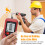 High Accuracy Wall Scanner with LCD Display, Multi-Function Detector, Red 6.6x3.4x16.7cm 9
