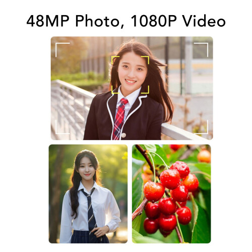 Gelbe 48MP 1080P USB Digitalkamera mit 800mAh 2