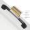 Kitchen Cabinet Door Aluminium Handle Matt Black Pull Furniture Handle Cupboards Handle Wardrobe Pull Handle 2Pcs 96mm 4