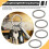 Titanium Key Ring, Quick Release Side-Pushing Ring, Super  Key Organizer, Outer Diameter 30MM, 5PCS 6