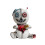 Doll-shaped resin incense burner8x6x9cm 1