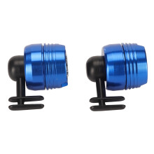 2PCS Aluminum Alloy Waterproof Shoe Headlights, 4 x CR2032, Blue