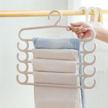 Pants Rack Multifunctional Household Saving Space Multi Layer Trousers Hanger Pants Closet Color Clothes Peg 5 Layers A