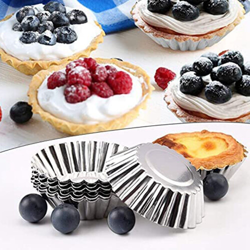 Tartletformar 30 Bitar äGgtåRtform för Pudding Muffins Kakor Kex 1