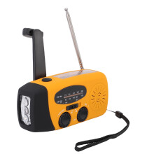 orange Notfall-Handkurbelradio 600mAh12.8x6x4cm