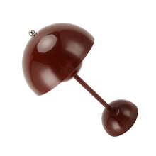 Mushroom Table Lamp 1800mAh USB C Touch Dimmable 31cm Wine Red