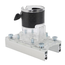 Transparent 65mm ID Router Base for Woodworking, Aluminum Alloy
