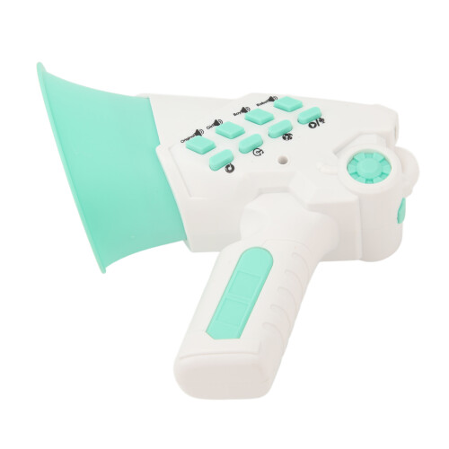 Light Green Plastic Megaphone with Multi Voice Effects for Kids, 112g