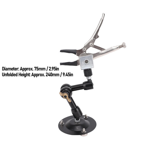 Helping Hands Soldering Clamp with Flexible Articulating Arm, 75mm Diameter 2
