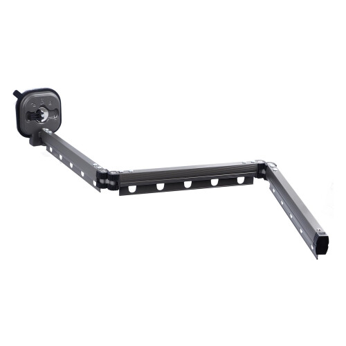 Grey Tri Fold Wall Mounted Drying Rack Retractable