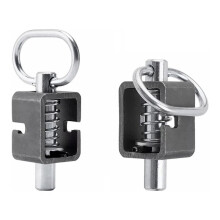 Trailer Gate , Spring Lock, Weld 5/8inch Spring Assembly with Plain Tube 2 Pack