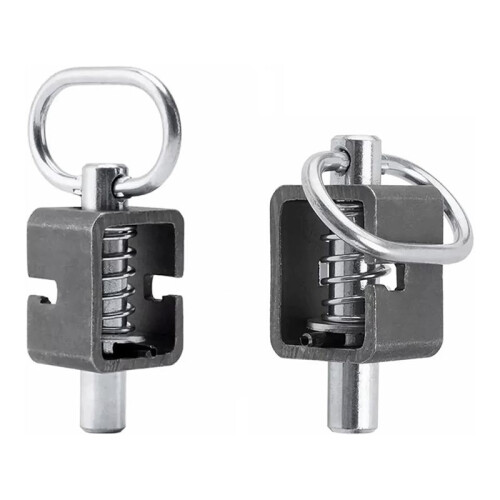 Trailer Gate , Spring  Lock, Weld  5/8inch Spring  Assembly with Plain Tube 2 Pack