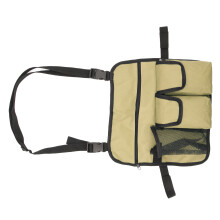 600D Oxford Strandstuhlarmlehnen-Tasche, Multifunktionaler Organizer, Khaki
