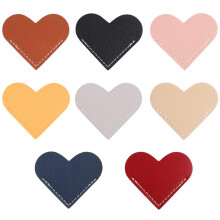 8 Pieces Leather Heart Bookmark Page Corner Book Handmade Bookmark Reading Supplies for Students Teachers