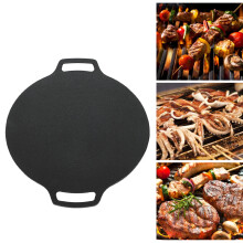 36cm Non-Stick Korean Grill Pan, Aluminum Alloy, Double Handle