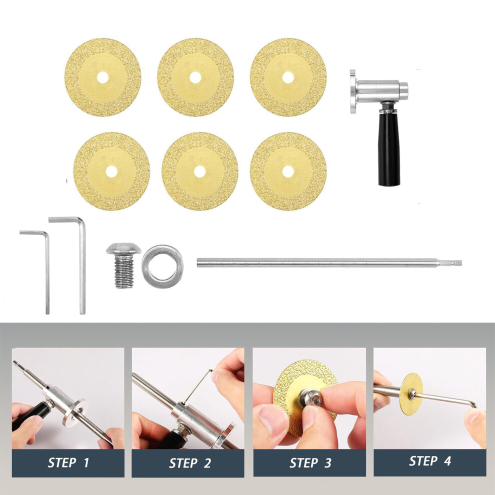 Inside Pipe Cutter For Pvc, Adjustable Depth, 6 Blades, 1/4In Hex 4931389505342