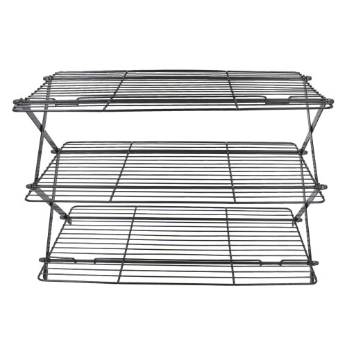 Foldable Iron Baking Cooling Rack for Cakes Cookies Biscuits, Rectangular 2