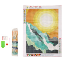 Landschaft Diamant Malerei Set, Diamant Kunst Sets für die Erwachsene und Kinder, Abstrakte Landschaft Farbe (11,81 X 15,75 Zoll)