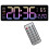 Digital Wall Clock Large Alarm Clock Remote Control Date Week Temperature Clock Dual Alarms LED Display Clock 1