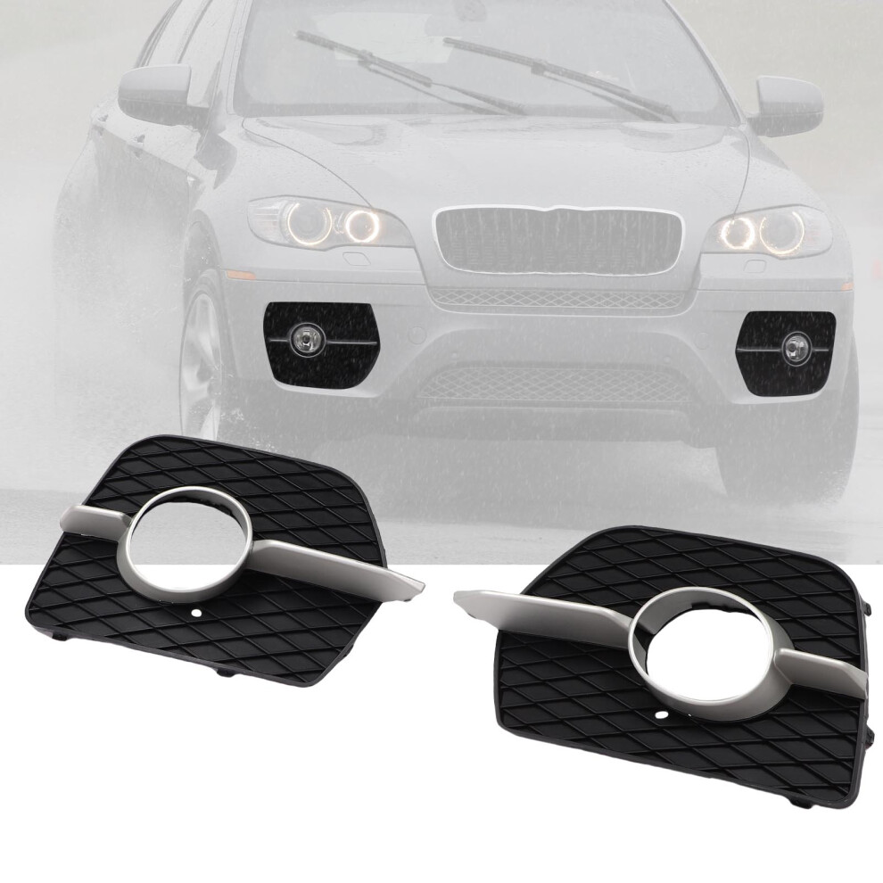 Pair Of Bumper Fog Bezel With Trim For X6 E71 E72 2008-2014 Light 7901389508473