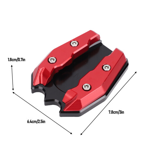 Nmax125/155 Ständerplatte Rot Aluminium CNC 1