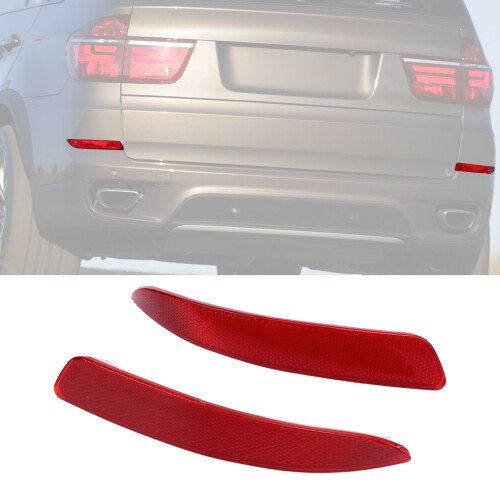 Left/Right Rear Bumper Reflector for X5 E70 2006-2013 ABS Replacement