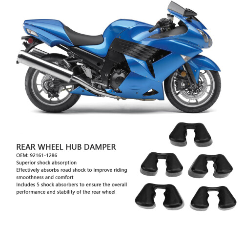 Rear Wheel Hub Damper Rubber Buffer for ZX14 2006-2011 (5PCS) 2