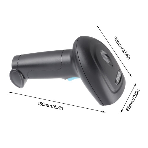 2.4G Wireless Barcode Scanner 2000mAh USB Handheld 1