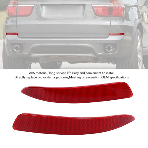 Left/Right Rear Bumper Reflector for X5 E70 2006-2013 ABS Replacement 2