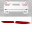 Left/Right Rear Bumper Reflector for X5 E70 2006-2013 ABS Replacement 7