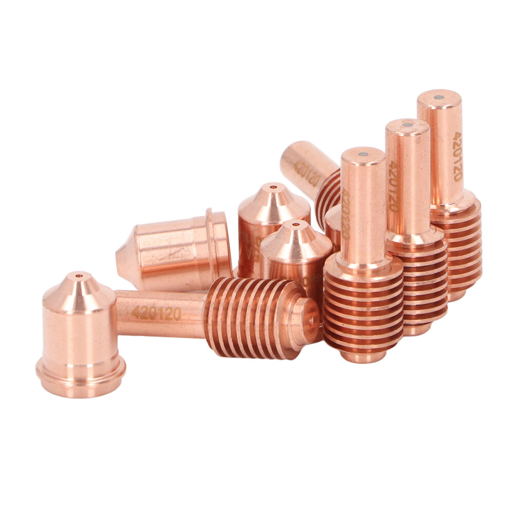 10Pcs Brass Plasma Electrode Nozzle Set For Pmx 30Xp Cutting Torch 8381389512660