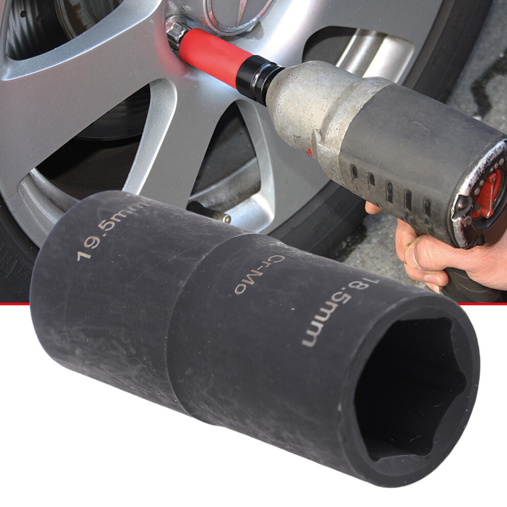 Impact Lug Nut Flip Socket 1/2In Drive 18.5/19.5Mm For Automotive Maintenance 4291389513052