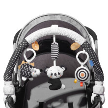 Clip On Baby Arch Toy - Plush Crib & Stroller Stimulating Toy for Motor Skills