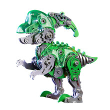 Metal Dinosaur Puzzle 3D Metal Model Kit 157 PCS Movable Green DIY Assembly for Adults Home Decor