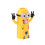 Automatic Toothpaste Dispenser with Toothbrush Holders19x8x8cm ABS for Bathroom Featuring Cute Cartoon Pattern 1
