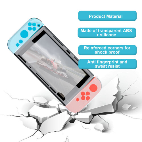 Clear Silicone Protective Case for Switch 2 Gaming Console Anti-Scratch Shockproof 2