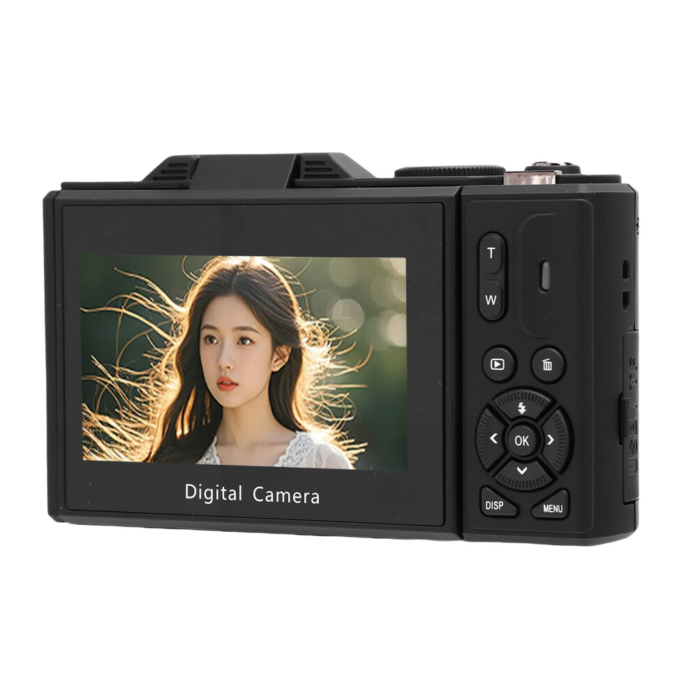 5K Digital Camera 75Mp Wifi 18X Zoom 3.0" Flip Screen 32Gb Black 7901389517512