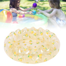 Kleiner aufblasbarer Pool aus PVC – Zitronendesign – 29,53 Zoll  9,84 Zoll