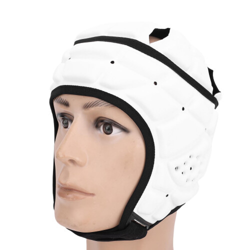 Youth Rugby Headgear EVA Padding Soft Shell White M