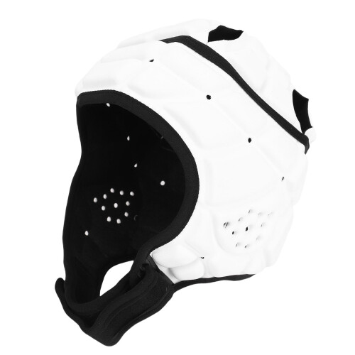 Youth Rugby Headgear EVA Padding Soft Shell White M 1