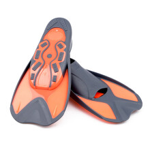 Kinder-Schwimmflossen Trainingsausrüstung Grau Orange XXXXS 30-31