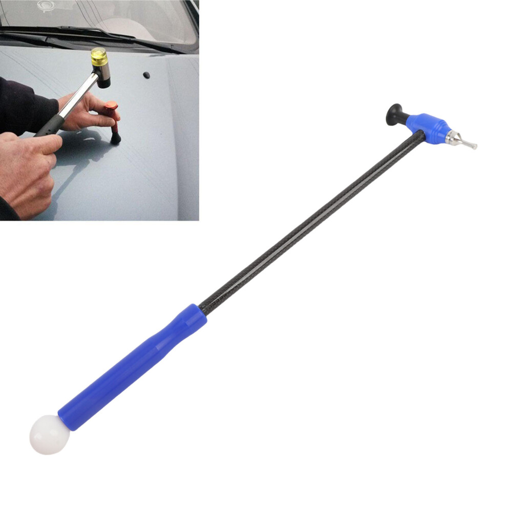 Paintless Dent Repair Hammer Set With 6 Heads, Nylon + Carbon Fiber Blue 7631389519192