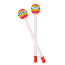 Schlagstöcke 2 Stück Rundfilzhammer EVA Orff Percussion Spielzeug Regenbogenfarben