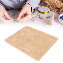 Planche à perles en bambou pour la fabrication de bijoux, 1 pièce, usage domestique