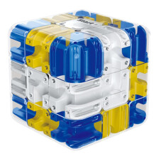3D Puzzle Maze Cube Blue Labyrinth Brain Teaser Toy for Adults and Teens Engaging Mind Challenge