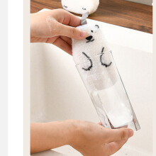 2Pcs Bear Cartoon Dish Scrubber Sponge 9x10cm Hanging Double-Side Cleaning Tool