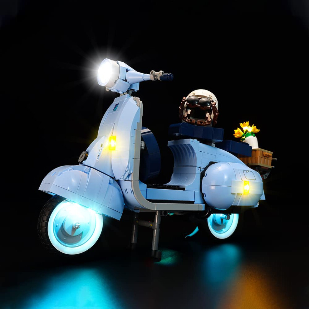 Led Kit For Vespa 125 Creator Expert 10298 Classic Model, Realistic Display Illumination Light 9092120055788