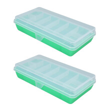 2 pezzi scatola portatutto impermeabile in plastica verde, 260g