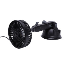 USB Suction Cup Fan 10W 3-Speed Adjustable Car Truck Boat Black